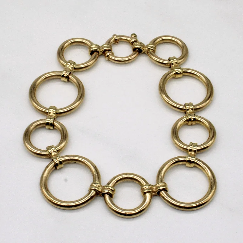 Get The Best Deals On Timeless Jewelry Pieces 9k Yellow Gold Circle Link Bracelet | 7.25" | Get The Best Deals On Timeless Jewelry Pieces 9k Yellow Gold Circle Link Bracelet | 7.25" |