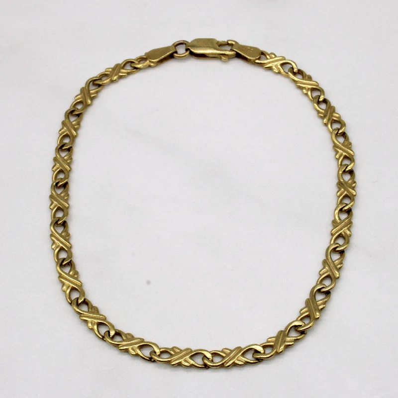 Fashion-Forward Jewelry At Incredible Prices 9k Yellow Gold Ornate Link Bracelet | 8.25" | Fashion-Forward Jewelry At Incredible Prices 9k Yellow Gold Ornate Link Bracelet | 8.25" |