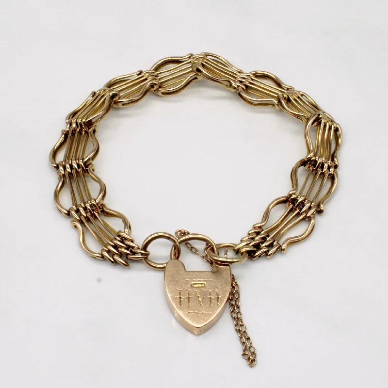 Elegant Designs, Unbeatable Discounts – Shop Jewelry Now 9k Yellow Gold Vintage Heart Lock Bracelet | 8" | Elegant Designs, Unbeatable Discounts – Shop Jewelry Now 9k Yellow Gold Vintage Heart Lock Bracelet | 8" |