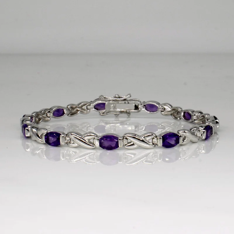 Flash Sale On Elegant Jewelry – Don't Miss Out Amethyst Bracelet | 3.85ctw | 7" |