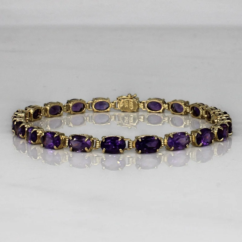 Dainty And Elegant Jewelry Now At Reduced Prices Amethyst Tennis Bracelet | 6.60ctw | 6.5" | Dainty And Elegant Jewelry Now At Reduced Prices Amethyst Tennis Bracelet | 6.60ctw | 6.5" |