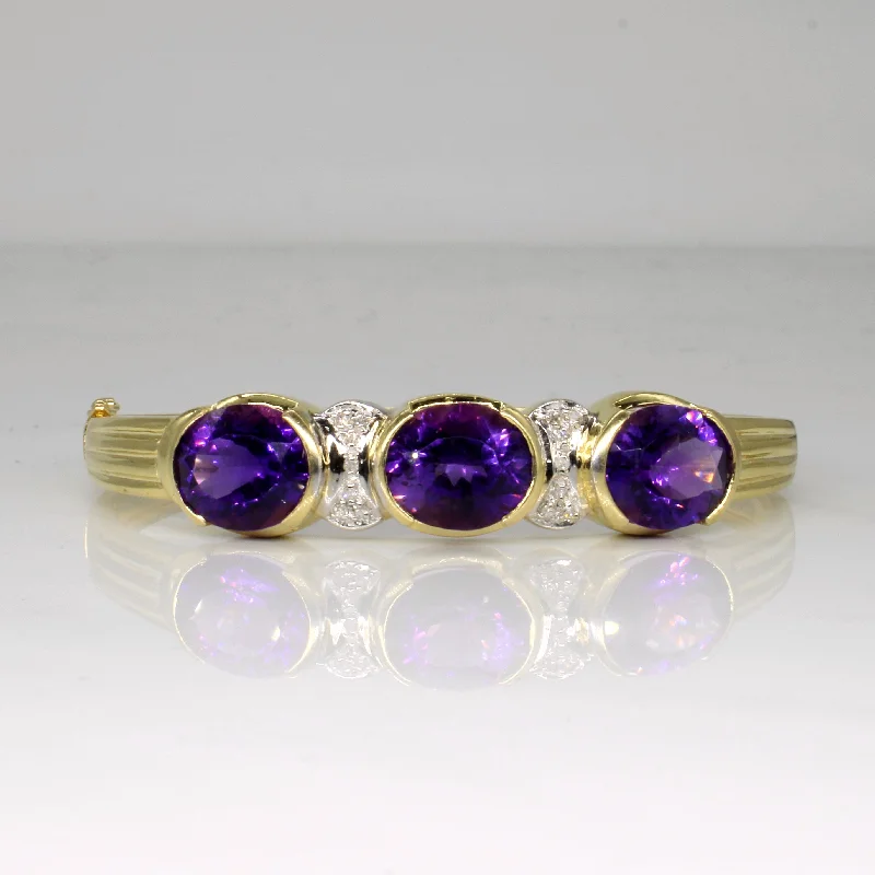 Luxury Jewelry Clearance – Shop Premium Styles Now Amethyst & Diamond Bracelet | 12.75ctw, 0.04ctw | 6.5" | Luxury Jewelry Clearance – Shop Premium Styles Now Amethyst & Diamond Bracelet | 12.75ctw, 0.04ctw | 6.5" |