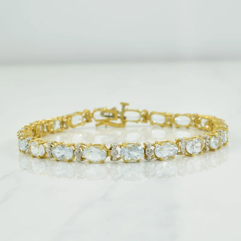 Your Dream Jewelry At Dream Prices – Shop Now Aquamarine & Diamond Bracelet | 6.72ctw, 0.02ctw | 7" | Your Dream Jewelry At Dream Prices – Shop Now Aquamarine & Diamond Bracelet | 6.72ctw, 0.02ctw | 7" |