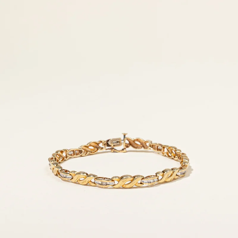 Flash Sale On Stunning Jewelry – Don't Miss Out Baguette Cut Diamond Bracelet | 0.32ctw | 7" | Flash Sale On Stunning Jewelry – Don't Miss Out Baguette Cut Diamond Bracelet | 0.32ctw | 7" |