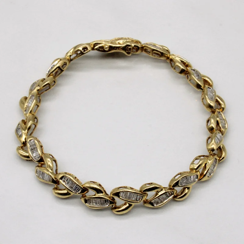 Premium Jewelry Now Available At Special Discounts Baguette Cut Diamond Bracelet | 2.00ctw | 6.5" |