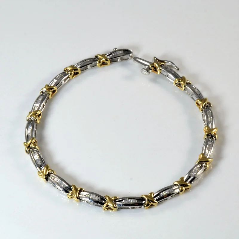 Fashion-Forward Jewelry At Incredible Prices Baguette Diamond Tennis Bracelet | 0.45ctw | 7" | Fashion-Forward Jewelry At Incredible Prices Baguette Diamond Tennis Bracelet | 0.45ctw | 7" |