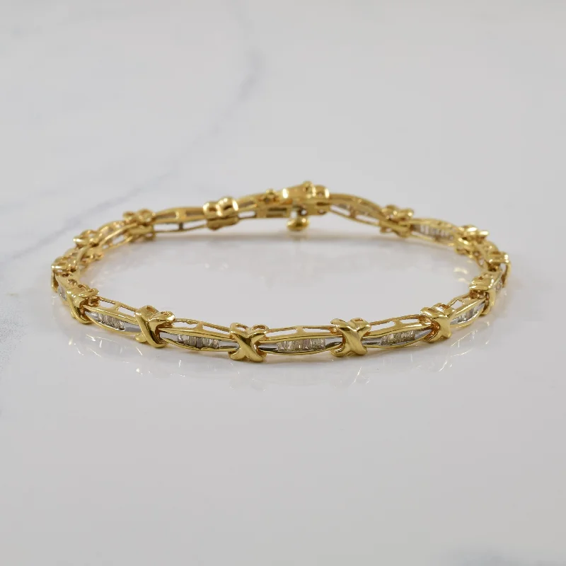 Exclusive Jewelry Sale – Shine For Less Baguette Diamond Tennis Bracelet | 0.70ctw | 7" | Exclusive Jewelry Sale – Shine For Less Baguette Diamond Tennis Bracelet | 0.70ctw | 7" |