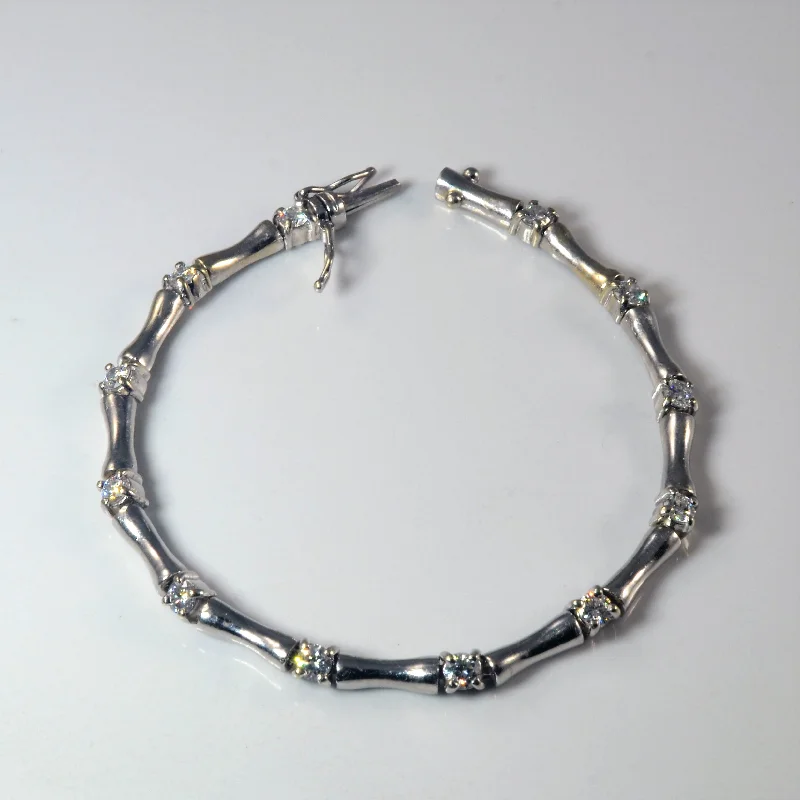 Elegant Jewelry Pieces At Unbelievable Prices Bar Link Diamond Bracelet | 1.20ctw | 6.5" | Elegant Jewelry Pieces At Unbelievable Prices Bar Link Diamond Bracelet | 1.20ctw | 6.5" |