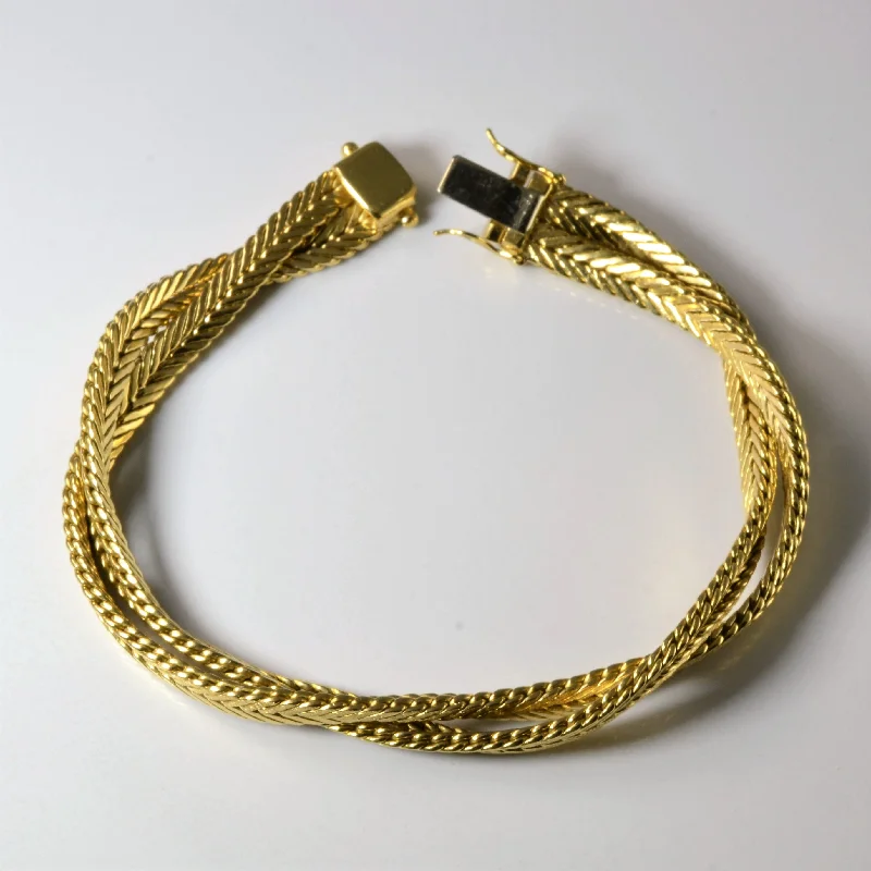 Everyday Jewelry Essentials Now On Sale Braided Foxtail Chain Bracelet | 8" |