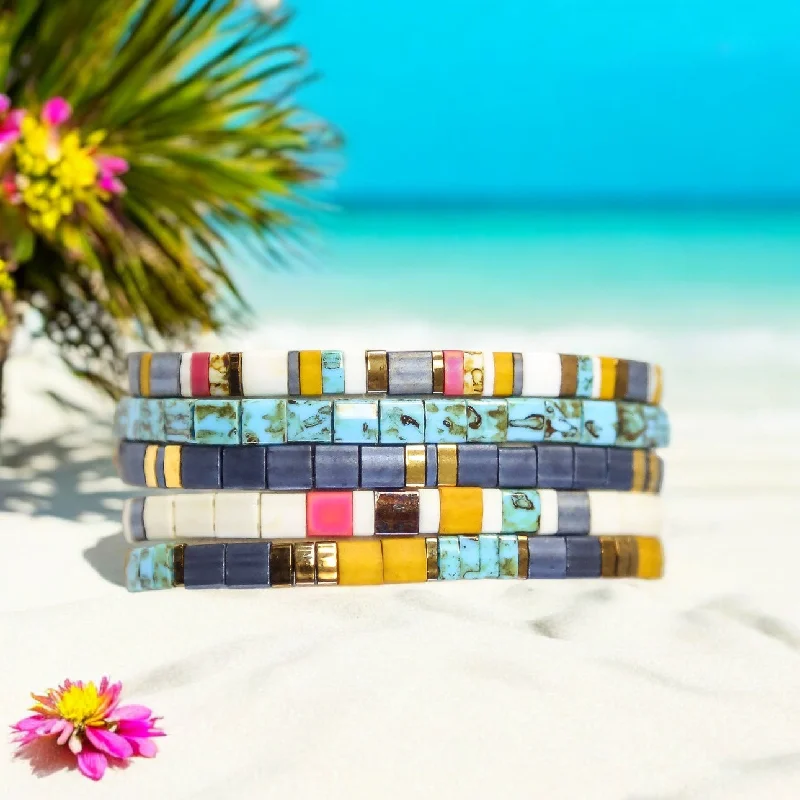 Jewelry Flash Sale – Stylish Designs At Unbeatable Rates COUNTRY ROADS - 5 Tila Bead Bracelet Stack Jewelry Flash Sale – Stylish Designs At Unbeatable Rates COUNTRY ROADS - 5 Tila Bead Bracelet Stack