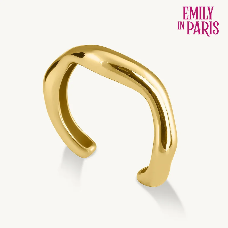 Unmissable Deals On Handmade Jewelry Collections Curved Chic Gold Bracelet
