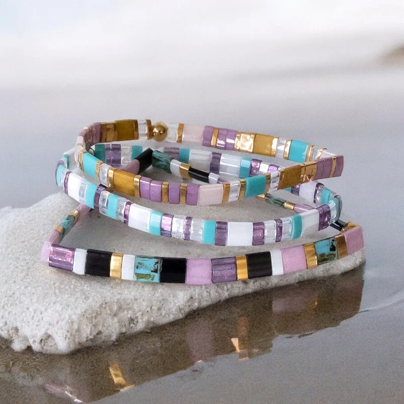 Shop Dazzling Jewelry With Special Promotional Discounts DIVA- Tila Bead Bracelet Stack of 3 Shop Dazzling Jewelry With Special Promotional Discounts DIVA- Tila Bead Bracelet Stack of 3