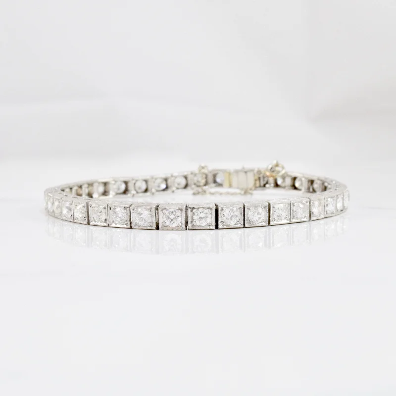 Special Offers On Handcrafted And Designer Jewelry Art Deco Diamond Tennis Bracelet | 5.00ctw | 7" |