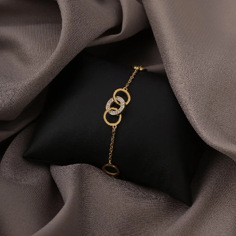Discounted Luxury Jewelry – Shine Without The Splurge Double ring Shape Crystal Bracelet Discounted Luxury Jewelry – Shine Without The Splurge Double ring Shape Crystal Bracelet