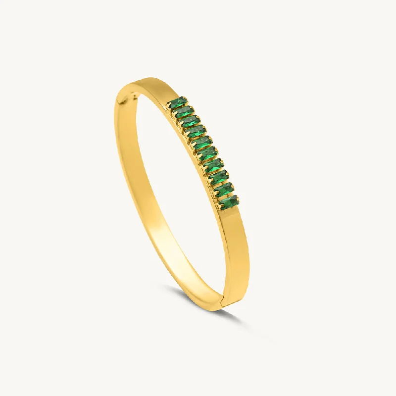 Special Deals On Handcrafted And Designer Jewelry Emerald Envy Bangle Bracelet