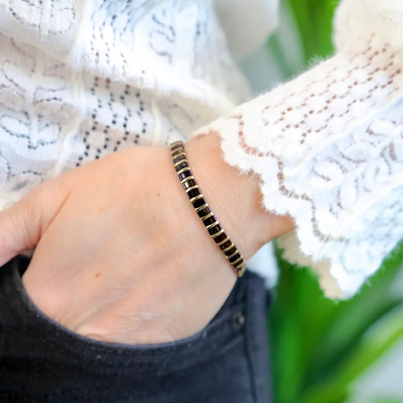 Affordable Gold-Plated Jewelry For Modern Fashion FIFTH AVENUE - Tila Bead Bracelet | ONE SIZE - Large Affordable Gold-Plated Jewelry For Modern Fashion FIFTH AVENUE - Tila Bead Bracelet | ONE SIZE - Large