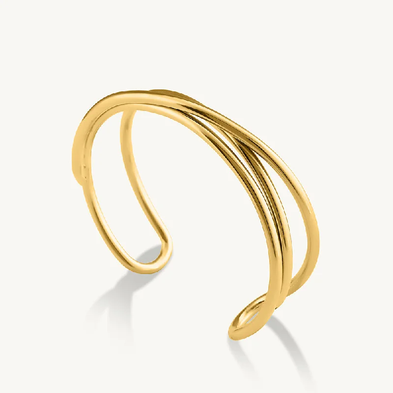 Handcrafted Jewelry Sale – Unique Designs At Low Prices Golden Triad Cuff Bracelet