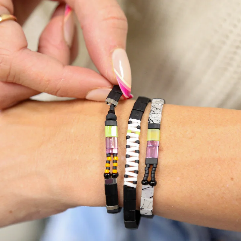 Bestselling Jewelry Now On Sale – Elevate Your Look HALLOWEEN 2024 - [ Limited Edition ] Tila Bead Bracelets Stack