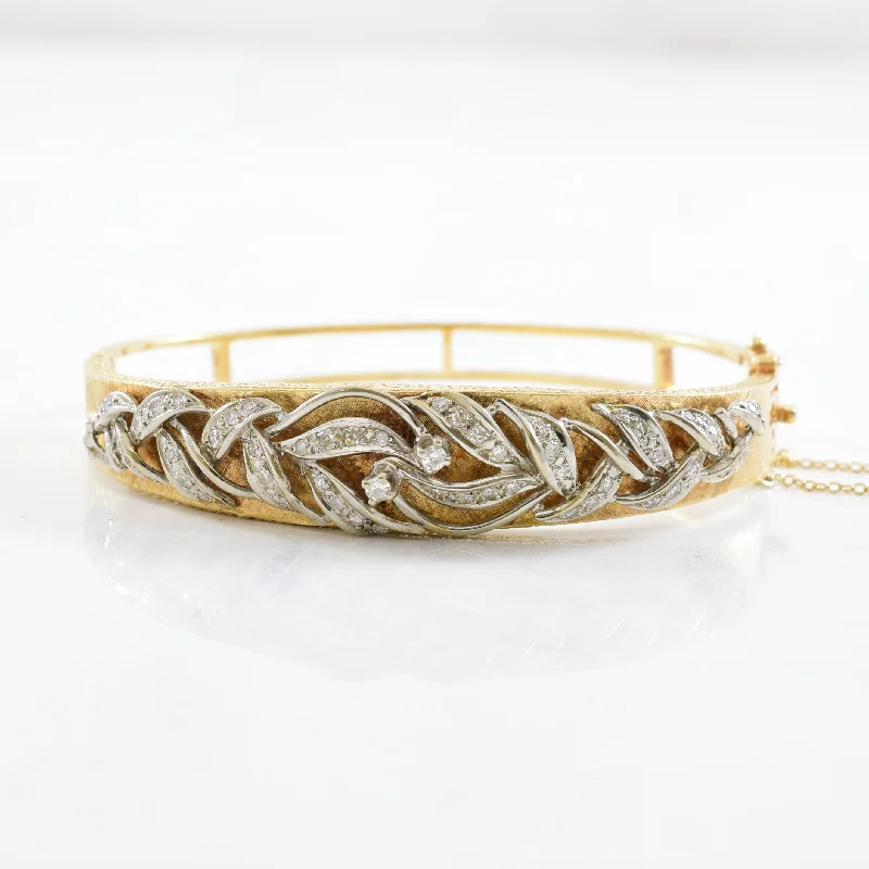 Elegant Necklaces And Bracelets At Limited-Time Offers 1930s Intricate Diamond Bangle | 0.38ctw | 7" | Elegant Necklaces And Bracelets At Limited-Time Offers 1930s Intricate Diamond Bangle | 0.38ctw | 7" |