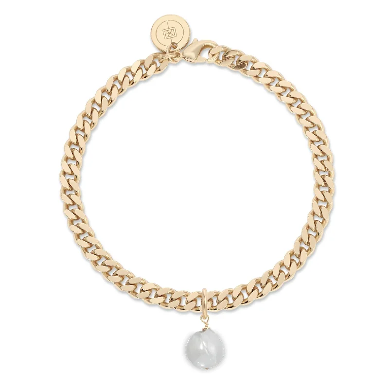 Get The Jewelry You Love At A Price You Love Micro Link Curb Chain With Pearl Charm Bracelet Get The Jewelry You Love At A Price You Love Micro Link Curb Chain With Pearl Charm Bracelet
