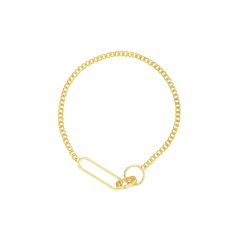Shop Stylish Jewelry Now And Save Big Mini Pushlock Curb Chain Bracelet