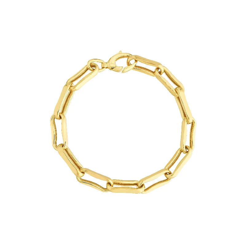 Affordable Luxury Jewelry – Style At A Great Price Oval Pinched Link Bracelet