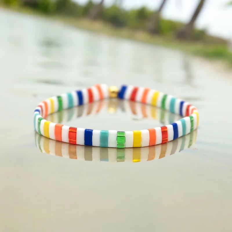 Timeless Elegance At Unbelievable Discounts OVER THE RAINBOW - Tila Bead Bracelet | Single Timeless Elegance At Unbelievable Discounts OVER THE RAINBOW - Tila Bead Bracelet | Single