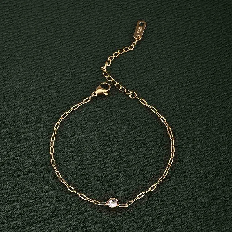 Shop Trending Jewelry With Exclusive Savings Shining Stone Gold Chain Bracelet