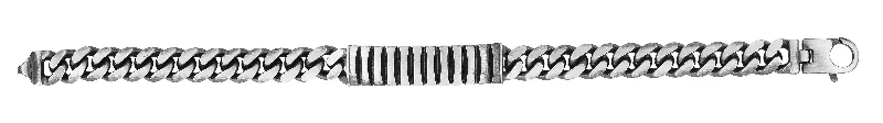 Fine Jewelry, Limited-Time Offers Available Silver 9.2mm Mens Gunmetal ID Style Bracelet Fine Jewelry, Limited-Time Offers Available Silver 9.2mm Mens Gunmetal ID Style Bracelet