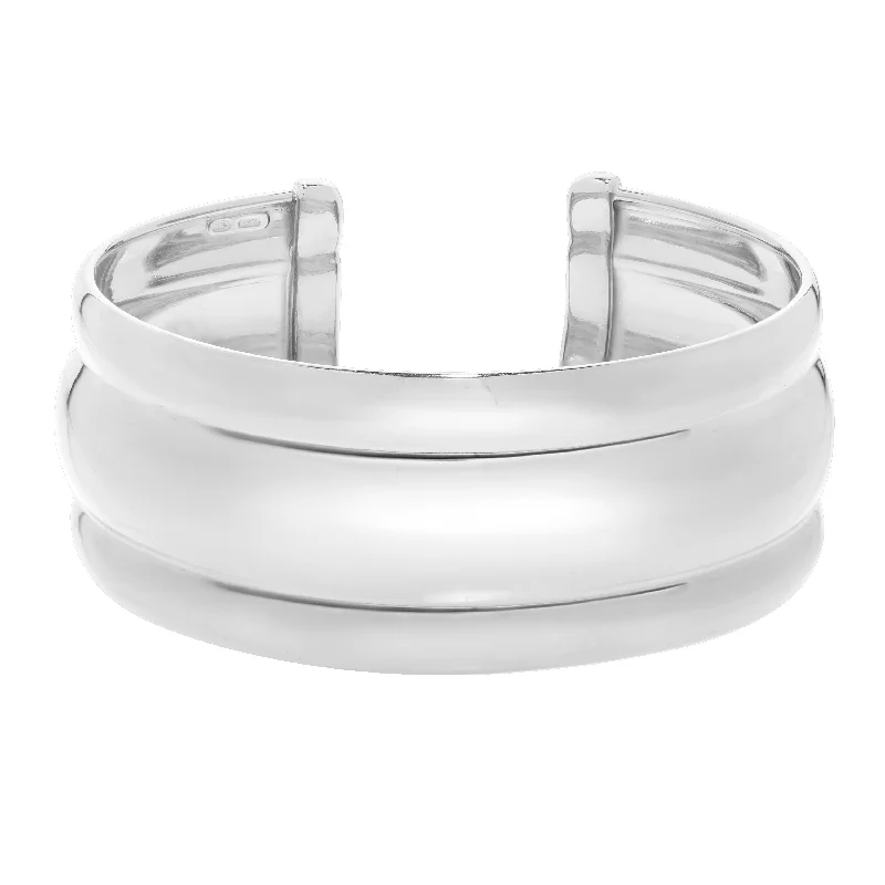 Jewelry Deals That Outshine The Rest Silver Bold Ribbed Cuff