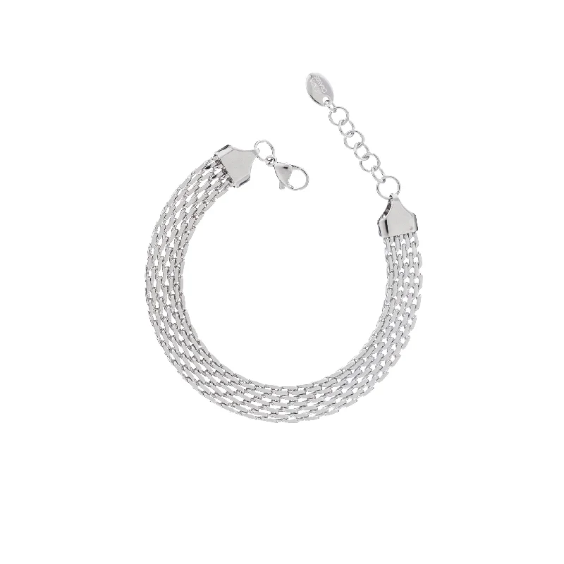 Exclusive Jewelry Sale – Sparkle For Less Silver Braided Band Bracelet