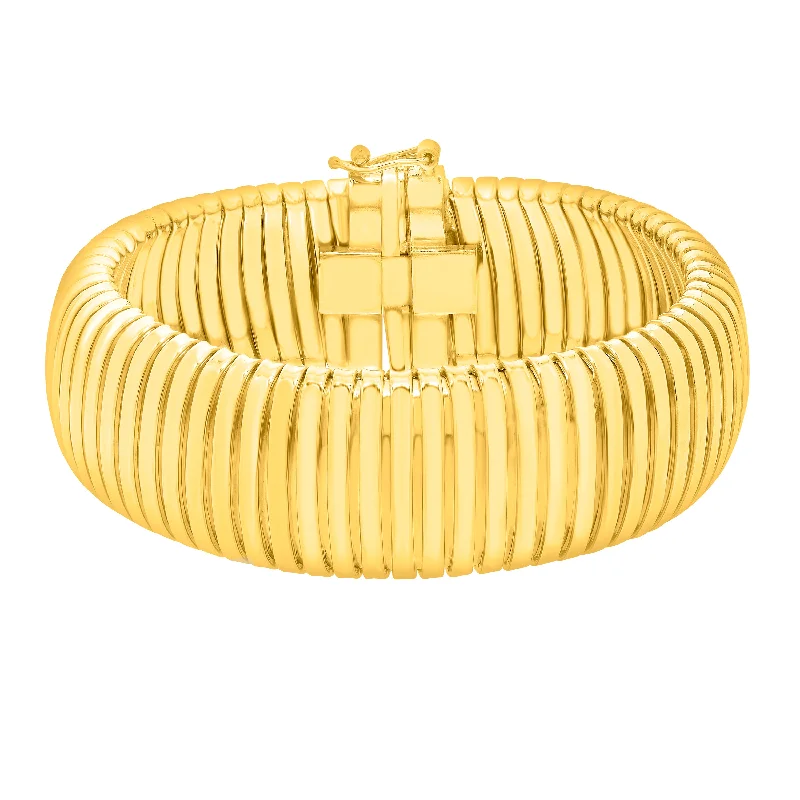 Shop Fine Jewelry With Amazing Deals Silver Plated Tubogas 7.5"" 18mm Bracelet