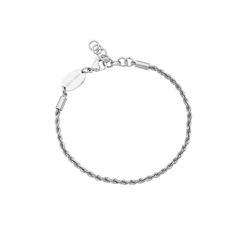 Affordable Luxury Jewelry For Every Occasion Silver Rope Chain Bracelet