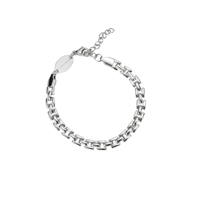 Jewelry Clearance Sale – Final Reductions Silver Squared Chain Bracelet