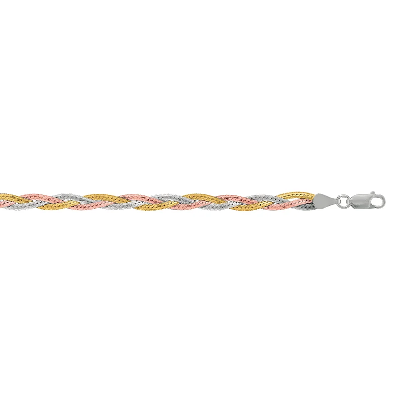 Jewelry Sale – Exclusive Styles At Lower Prices Silver Tri-color Woven Anklet