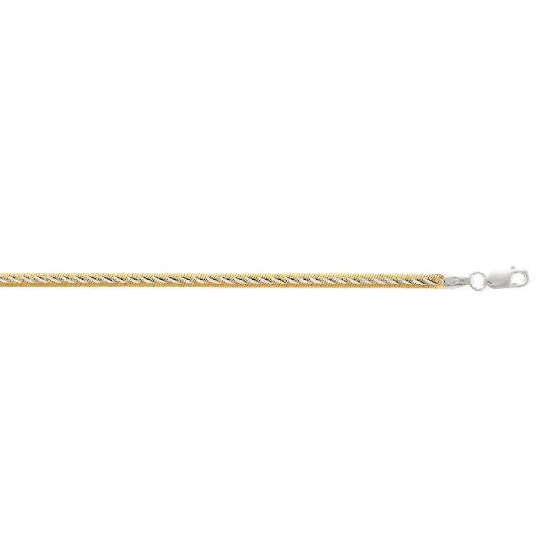 Unique Jewelry For Less – Shop The Sale Now Silver Two-tone Snake Chain Inspired Anklet Unique Jewelry For Less – Shop The Sale Now Silver Two-tone Snake Chain Inspired Anklet