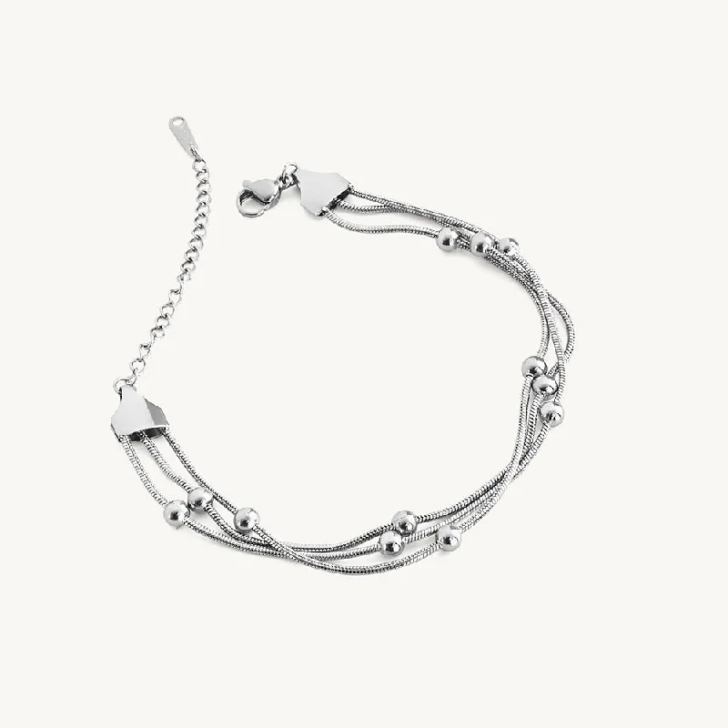 Stunning Jewelry At Even More Stunning Prices Sleek Silver Bead Bracelet