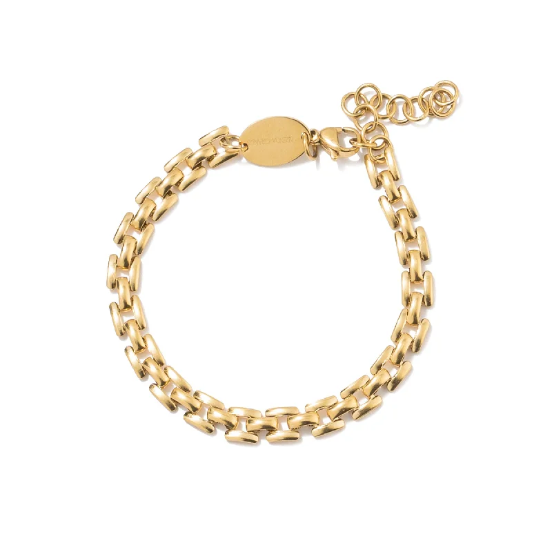 Timeless Jewelry At Special Discount Rates Squared Chain Bracelet