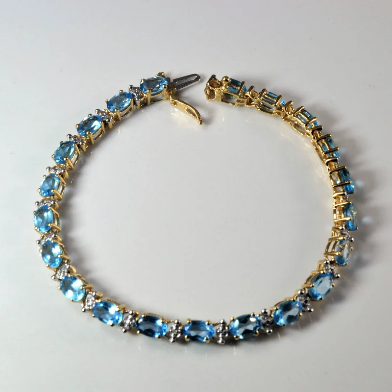 Must-Have Jewelry Pieces At Reduced Prices Blue Topaz Tennis Bracelet | 8.40ctw | 7" | Must-Have Jewelry Pieces At Reduced Prices Blue Topaz Tennis Bracelet | 8.40ctw | 7" |