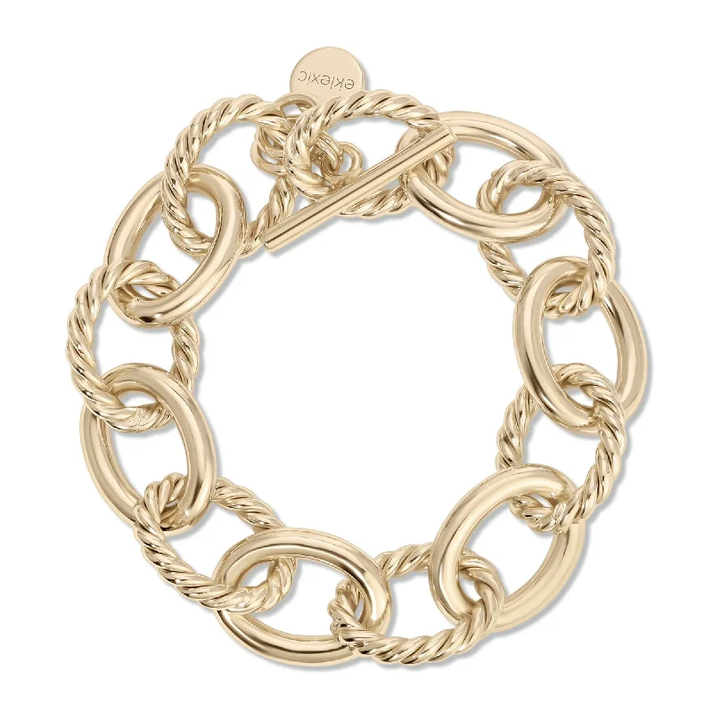 Shop Stylish Jewelry Now And Save Big Xl Alternating Twisted Link Toggle Bracelet
