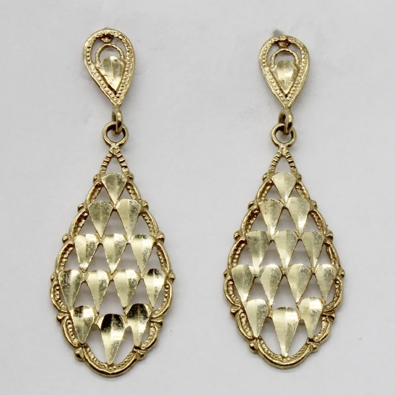 Luxury Jewelry Sale – Elegant Styles At Unbeatable Prices Yellow Gold Lattice Drop Earrings | Luxury Jewelry Sale – Elegant Styles At Unbeatable Prices Yellow Gold Lattice Drop Earrings |