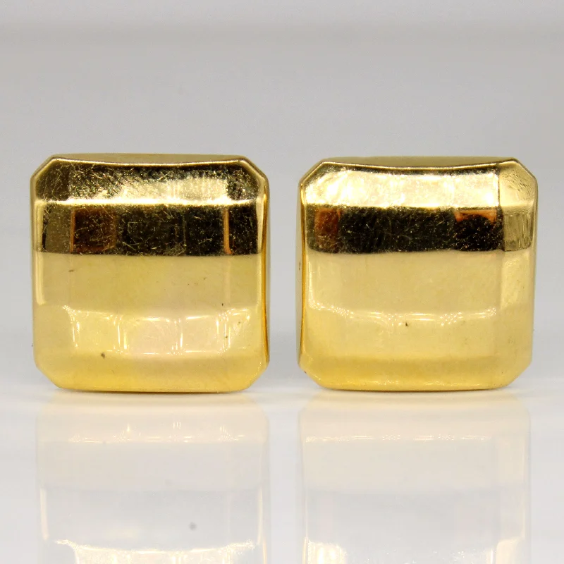 Bohemian-Inspired Jewelry For Free-Spirited Fashion 14k Yellow Gold Square Earrings Bohemian-Inspired Jewelry For Free-Spirited Fashion 14k Yellow Gold Square Earrings