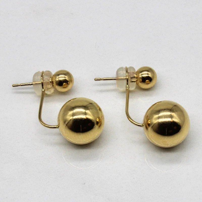 Exclusive Online Discounts On Stylish Jewelry Yellow Gold Ball Stud & Jacket Earrings | Exclusive Online Discounts On Stylish Jewelry Yellow Gold Ball Stud & Jacket Earrings |