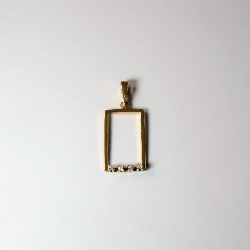 Grab Your Favorite Jewelry At The Lowest Prices Square Four Stone Diamond Pendant | 0.06ctw | Grab Your Favorite Jewelry At The Lowest Prices Square Four Stone Diamond Pendant | 0.06ctw |