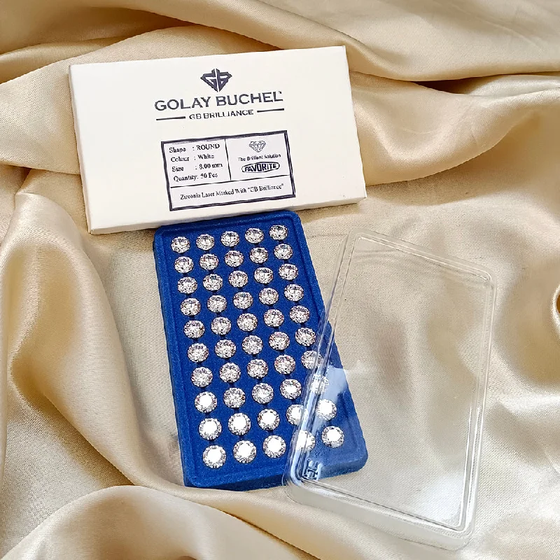 Limited-Stock Jewelry Sale – Once It's Gone, It's Gone Golay Buchel Round Shape Cubic Zirconia Stone (8.00 mm) Limited-Stock Jewelry Sale – Once It's Gone, It's Gone Golay Buchel Round Shape Cubic Zirconia Stone (8.00 mm)
