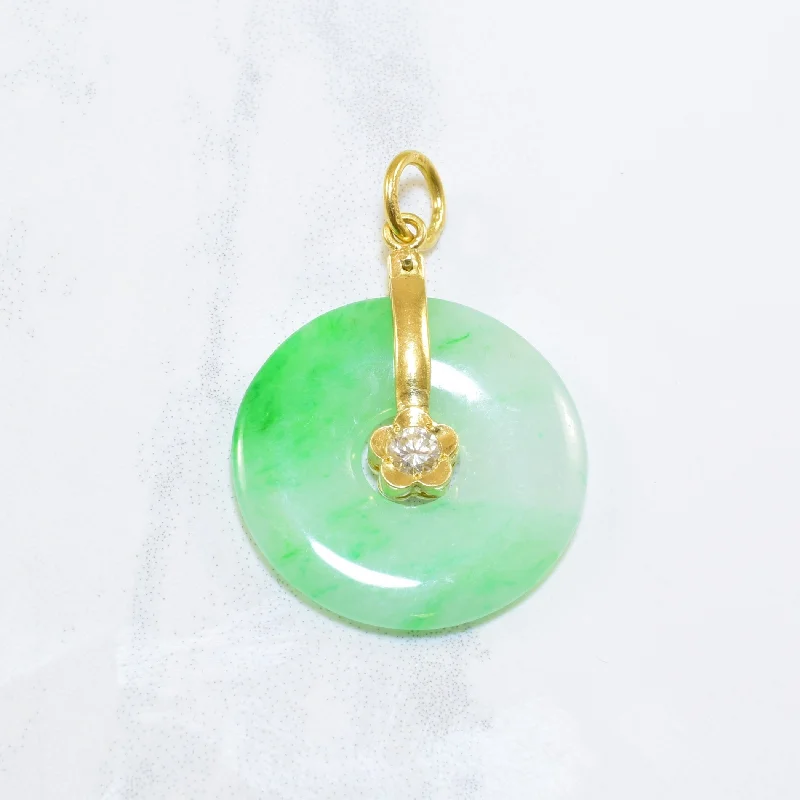 Shop Stylish Jewelry Now And Save Big Hololith Jadeite & Diamond Pendant | 10.00ct, 0.10ct | Shop Stylish Jewelry Now And Save Big Hololith Jadeite & Diamond Pendant | 10.00ct, 0.10ct |