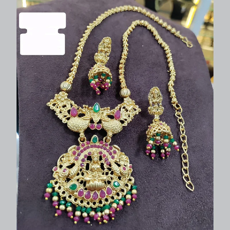Classic And Modern Jewelry Styles On Sale Manisha Jewellery Gold Plated Temple Necklace Set Classic And Modern Jewelry Styles On Sale Manisha Jewellery Gold Plated Temple Necklace Set