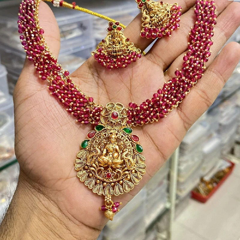 Unique Jewelry For Less – Shop The Sale Now Manisha Jewellery Gold Plated Temple Necklace Set Unique Jewelry For Less – Shop The Sale Now Manisha Jewellery Gold Plated Temple Necklace Set
