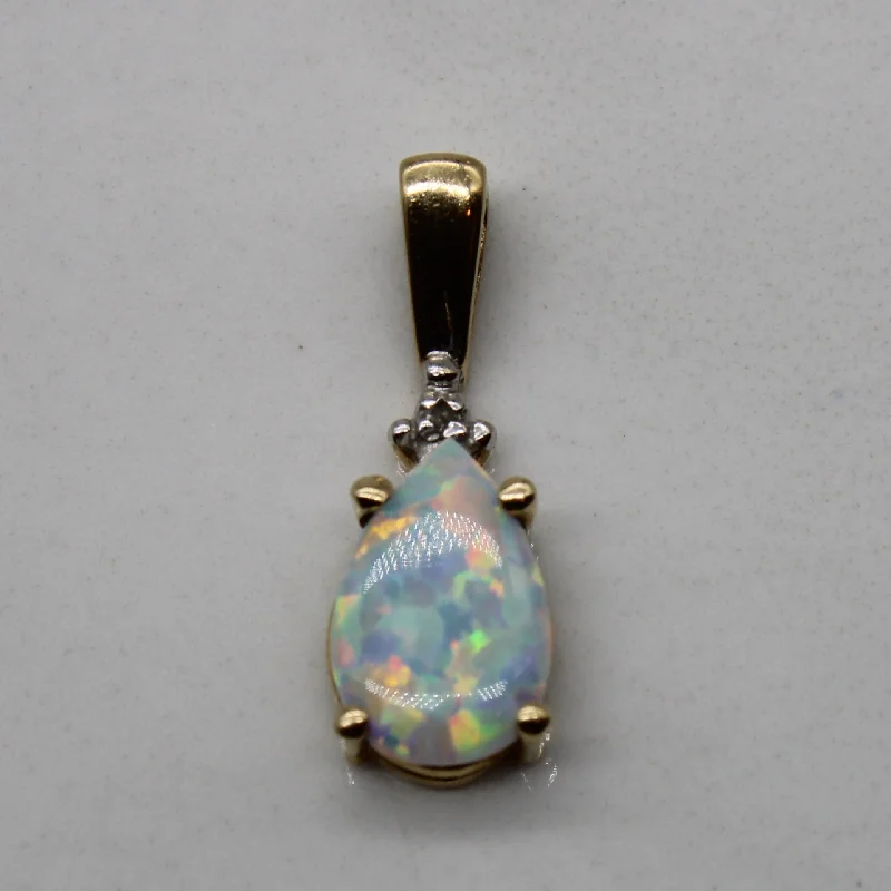 Chic, Trendy, And Affordable Jewelry Sale Opal & Diamond Pendant | 0.30ct, 0.01ct | Chic, Trendy, And Affordable Jewelry Sale Opal & Diamond Pendant | 0.30ct, 0.01ct |