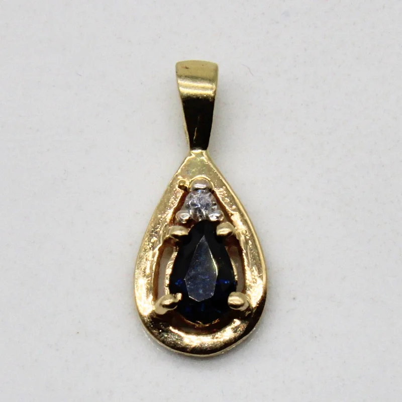Exclusive Gemstone Jewelry At Special Prices Pear Cut Sapphire & Diamond Pendant | 0.20ct, 0.01ct | Exclusive Gemstone Jewelry At Special Prices Pear Cut Sapphire & Diamond Pendant | 0.20ct, 0.01ct |